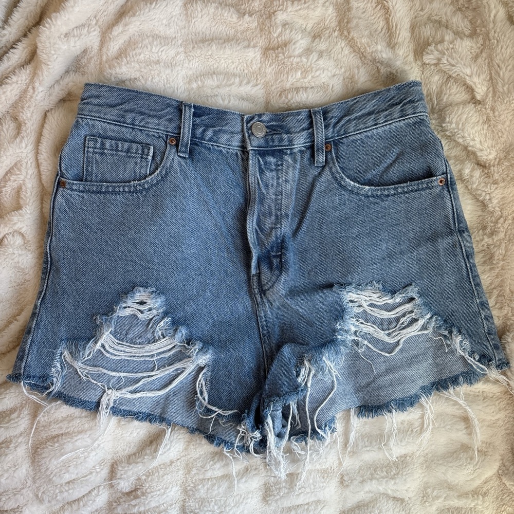 PACSUN HIGH RISE VINTAGE DENIM SHORTS